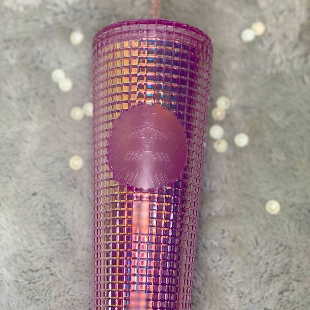 Starbucks NEW Pink Grid Cold Cup (24oz) - Picture 10 of 12